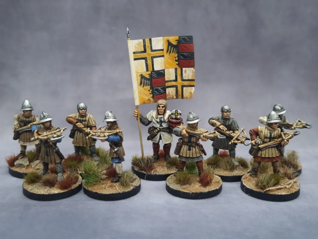 Arbalétriers teutoniques, soutien pour bien débuter saga avec l'Ordenstaat. Affectés par la Faq Saga croisade 2026