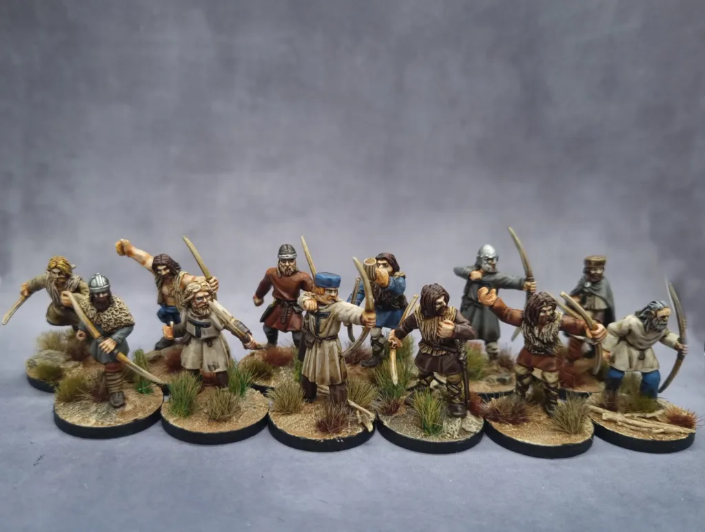 Guerriers des Peuples Paiens équipés d'arc pour saga