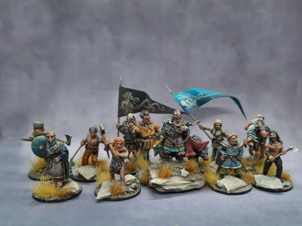 echantillon des troupes Vikings pour l'Age des Vikings
