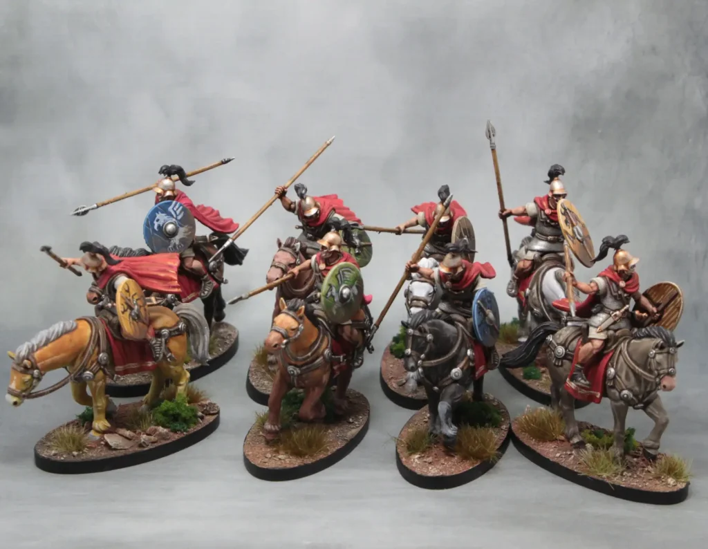 Equites pour les romains des Legions des Césars, figurines de Graal Miniatures